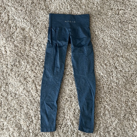 NVGTN Slate Blue Contour Seamless Leggings size XS - Picture 3 of 5